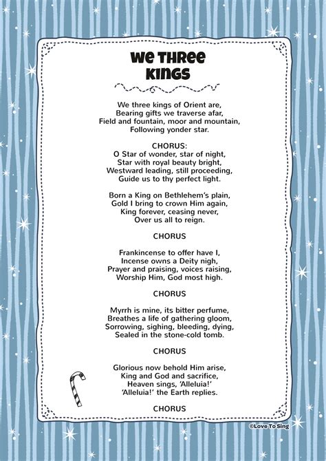 we be on it lyrics|lyrics we three kings.